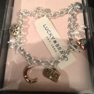 Lucky Brand Peace Celestial Charm Bracelet Peace NIB